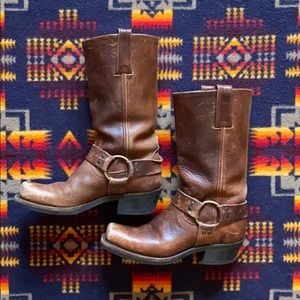 Vintage Frye Moto Boots 6.5